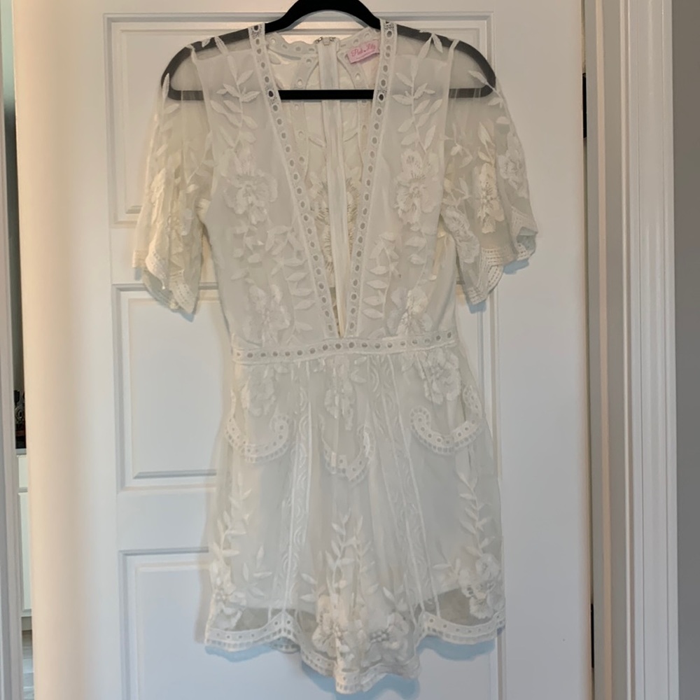 Pink Lily Romper